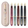 Fountain Pens Jinhao 9019 Resin Pen 8 EF F M Nib Writing Ink with High Capacity Converter Office school supplies box 231213