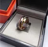3 tonen Micro pave 300 stuks Lab Diamond cz Promise Ring 925 sterling zilver Verlovingstrouwring Ringen voor vrouwen Bruidssieraden3513362