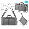 Duffel Bags 65L Foldable Travel Duffel Bag Unisex Lightweight Waterproof Large Capacity Shoulder Luggage Travel Bag with Shoes Compartment 231213