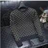 Designerski luksusowy sweter jesienny zima litera haft haft jacquard dzianin sweter szczupły sweter z kapturem