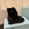 Luxury Chelsea Monolith Boots Designer Women Buty platformowe Wysokiej jakości kostki Martin But gładkie skórzane buty C14