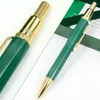 MSS Quality Gift RLX Luxury Green Color All Proint Pert Pen Gold Trim Office School Schoolies Stationery Writing Smooth 231225