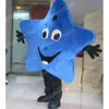 Costumes de mascotte Blue Star Costumes de Noël Tépail des personnages de personnage de personnage Carnival Vishax Halloween Adults Taille Birthday Party Outdoor Tenue