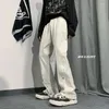 Männer Jeans Baggy Casual Vintage Kleidung Gerade Bein Hosen Koreanische Mode Mann Streetwear Solide Oversize Schlaghosen