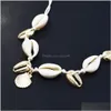 Anklets Handmade Anklet Natural Cowrie Beaded Shell Bracelet Hawaiian Jamaican Style Adjustable Beach Surfer Jewelry Wholesale Price Dhpay