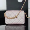 10a Mirror Quality Classic Diamond Lattice Leather Mini Flap Bag Designer Women Cross Body Påsar 17cm Lyxiga designers Kedjor Enkel axelväskor med låda C037