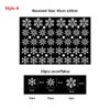 38 pçs/lote flocos de neve brancos adesivos de vidro para janela decoração de natal adesivos eletrostáticos de dupla face decalque adesivos de parede