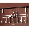 Hooks Over The Door Home Bathroom Organizer Rack Clothes Coat Hat Towel Hanger Kitchen Accessories Holder Hang