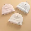 Береты для малышей от 0 до 6 месяцев, милая и теплая шапочка для новорожденных зимой, утепленный хлопок, мягкая эластичная шапка для девочек и мальчиков