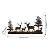 Candle Holders Metal Reindeer Tealight Holder Christmas Centerpieces Black Fit 1,57 tum Modern
