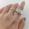 Fedi nuziali Commercio all'ingrosso Amore personalizzato 1 m Anello con sigillo cuore Personalizzato 925 Argento massiccio simbolo Kanji inciso per donna Uomo 231212