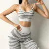 Lu Lu Align Seamless Tiger Gym Booty Set Scrunch Squat Proof Leggings Pantaloni Reggiseno sportivo Abiti da allenamento Fitness Tute attive Limoni LL Esercizio