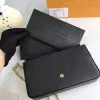 M61276 Designer 10A Women luxurious Purse Multi Pochette Felicie Chain Shoulders Wallet With Box 3 in 1 Ladies Flap Bag High Gold Chain