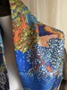 Foulards arrivée marque de mode arbre bleu 100% foulard en soie 90 * 90 cm châle carré sergé enveloppement pour femmes dame hijab 231213