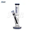 Hittn dritta dritta bong di vetro per fumare narghilè da 10 pollici con tubo d'acqua in vetro con 14 mm latte blu blu verde verde giallo bianco