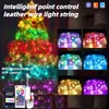 Andere evenementen Feestartikelen LED-lichtslinger Smart WIFI Bluetooth Tuya App-bediening Buitenverlichting Kerstverlichting voor Navidad Garland Kerstvakantie Feestdecoratie 231214