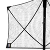 Bolls officiella 8'x10 'fällbara basket backstop Net All-Weather Black 231213