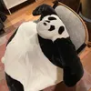 Koce panda domowy koc letni biuro drzemka klimatyzacja cienki mała kołdra dla dzieci prezent urodzinowy 231214