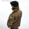 Men's Fur Fausse Fourrure IEFB Vintage hommes fausse fourrure manteau Niche polaire veste col rabattu nouvelle mode mâle épaissi veste 2023 High Street 9C3778 Q231212