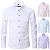 Men's Dress Shirts Long Sleeve Pure White for Men Blusas Business Camisa Masculina Casual Good Quality Chemise Homme De Luxe Blouses