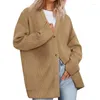 Malhas femininas cor sólida único breasted manga comprida cardigan 2023 outono/inverno europeu e americano solto jaqueta de malha moda camisola