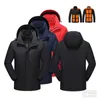 Men's Jackets 15 Areas Heated Jacket Mens Waterproof Heating Women Winter Warm s Parkas Coat Vest Outdoor Sports 231213