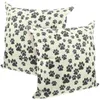 Almohada 2 piezas de almohadas cuadradas con estampado de perro, fundas decorativas para el hogar, fundas de almohada de lino de fútbol, tiro de PP