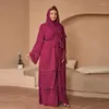 Party klänningar muslimska kimono abaya för kvinnor elegant dubai lång kalkon islamisk kafta mantel med bälte hijab afrikanska femme kläder