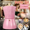 Kahve Potları Moka Pot İtalyan Makinesi Espresso Alüminyum Geyser Maker Kettle Latte Latte Soba Klasik Kahve Takas Aksesuarları y231214