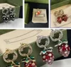 Strawberry Fashion Charm Earrings Wedding Jewelry Gift High Quality with Box