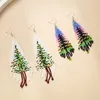 Dangle Earrings Fringed Hand Woven Geometry Fashion Leaf Christmas Tree Beading Bohemia Alloy Ma'am Rice Bead