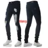 Men's Jeans Mens Solid Color Distressed Biker Cool Fashion Slim Ripped Washed Pencil Pants Men Jean Male High Streeteo8mm59c