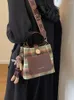 Evening Bags 2024 Handbags For Women England Style Plaid Messenger Classic Designer Female Bag Elegant Small Packages VintageTote