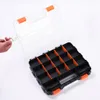 Tool Box Plastic Double Sided Nuts Portable Hardware Storage Case For Screws Durable Nails Removable Dividers Bolts Tool Box Organizer 231213