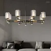 Pendant Lamps Modern Ceiling Lights Vintage Lamp Glass Light Iron Cage Led Chandelier Lighting Moroccan Decor