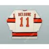 Anpassad 1975-76 Wha Ron Delorme 11 Denver Spurs White Hockey Jersey New Top Stitched S-M-L-XL-XXL-3XL-4XL-5XL-6XL