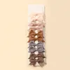 Hair Accessories 10pcs Girl Dovetail Clip Ribbon Bow Knot Hairpin Kids Ribbed Band Clips Baby Decoration Wholesale