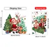 Vrolijke kerstboom en kerstman geschenkdoos muurstickers voor woonkamer slaapkamer glazen raam huis decoratieve stickers stickers