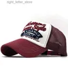 ボールキャップ釣り刺繍野球帽の男性スナップバックメッシュキャップ男性用の女性帽子hats casquette骨骨調整可能な新しいサンハットトラッカーyq231214