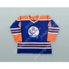 Aangepaste Gaetan Legault 4 st.Jean Beavers Blue Hockey Jersey NIEUWE TOP ED S-M-L-XL-XXL-3XL-4XL-5XL-6XL