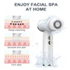 Eye Massager LED -skärm Touch Control Cold Compress IPX6 GRAD VATTOSKT ELECTRIC Ultrasonic Cleansing Silicone Face Brush 231214