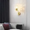 Night Lights Modern Led Wall Lamp lron Night light Reading Beside Lamp Home Stairs Vintage Loft Sconce Wall Lights Glass Ball Gold Black E27 YQ231214