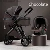 Strollers# Strollers# 4 IN 1 Car Seat Stroller Baby Carriage Basket Portable Travel With 3 Safety For 0-3 Years Q231215