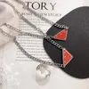 Pendant Necklaces Stainless Steel Sier Plated Pendant Designer Charm Fashion Women Jewelry Long Chain Wholesale Classic Style High Quality Necklace