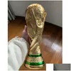 Dekorativa föremål Figurer Big Size Golden Color Football Champion Souvenir Mascot 35cm Höjd Toy 210318 Drop Delivery Home Gar DHVL7