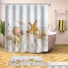 Tende da doccia 35 Tenda impermeabile Beach Shell Sea Bath per bagno Vasca da bagno Balneazione Er Extra Large Wide con 12 pezzi ganci T200711 Dhsn8