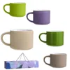 Tazze Tazza da caffè espresso in ceramica da viaggio durevole piccolo set da caffè tazza colorata opaca mini uso domestico per bere multiuso