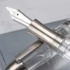 Fountain Penns Asvine P36 Piston Pen with Bock NIBS Akrylskrivning Ink School Office Supplies Gift Pens 231213