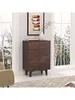 DRESSER CABINET BAR CABINET storge cabinet lockers Real Wood spray paint Retro round handle can be placed in the living room bedroom dining room color auburn