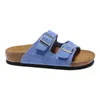 2024 BIRKENSSTOCK SLIPPER SANDAL BOSTONS يسد أحذية غير رسمية المدربين شقق الرجال نساء الفلين شريحة جلد حزام مصمم حزام DHGATE BIRKES في الهواء الطلق